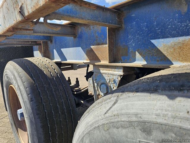 Flatbed FLANDRIA op 3/32 T /STEEL SUSPENSION /BPW DRUM / CONTAIN...