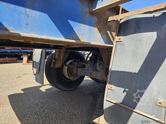 Flatbed FLANDRIA op 3/32 T /STEEL SUSPENSION /BPW DRUM / CONTAIN...