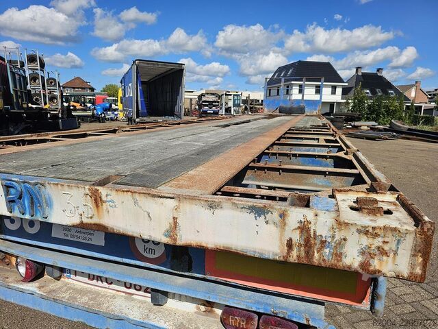 Flatbed FLANDRIA op 3/32 T /STEEL SUSPENSION /BPW DRUM / CONTAIN...