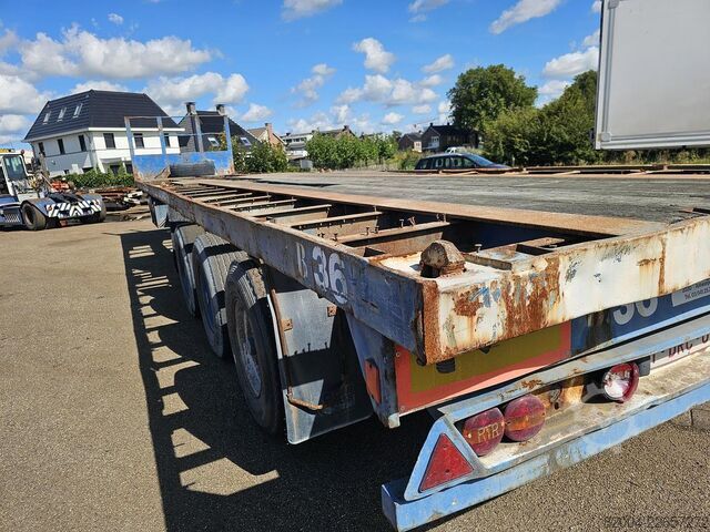 Flatbed FLANDRIA op 3/32 T /STEEL SUSPENSION /BPW DRUM / CONTAIN...