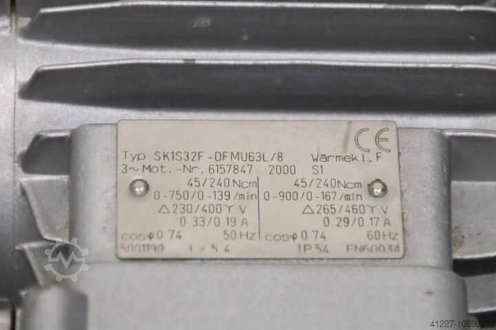 Gear motor with reel Nord Tiromat 1 S32F SK1S32F Compact M420