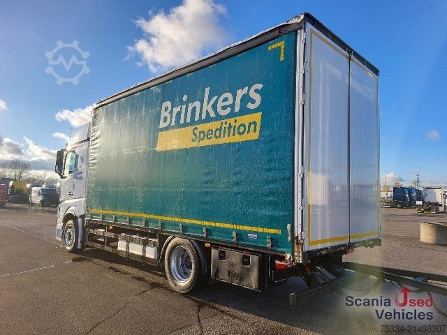 Flatbed truck with tarp Mercedes-Benz 1845L Plane/Edscha NUR KOMPLETT m. ANH.!!!