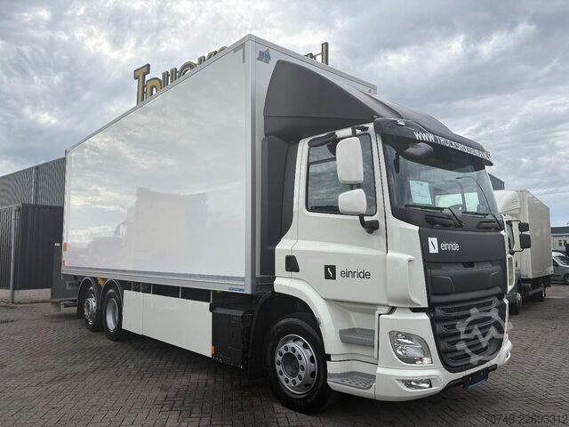 Koffer DAF ELEKTRISCH + 32912 KM + 6X2 + LIFT/STUUR AS + R...