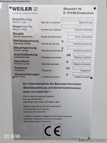 Leit- und Zugspindeldrehmaschine WEILER Praktikant 160 B