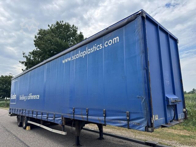 Semi-Tieflader Meert Semi Curtainside / SAF / Double Tires