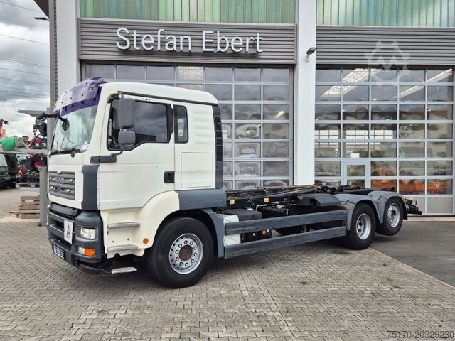 Roll-off tipper truck MAN TGA 26.440 6x2-2 BL Meiller RK 20.70 Bett