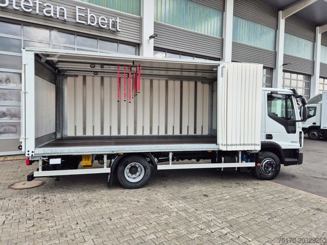 LKW mit Getränkeaufbau IVECO Eurocargo ML120EL25/P Böse Schiebeplanen LBW AHK