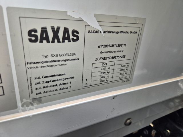 Curtain sider van IVECO Eurocargo ML75E19/P LBW  Spoiler Klima 3 Sitze