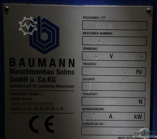 Ablader für Stapel / Unloader for Piles Baumann BA 6