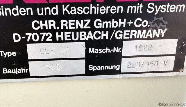 Wire-O closing machine RENZ CLE 70