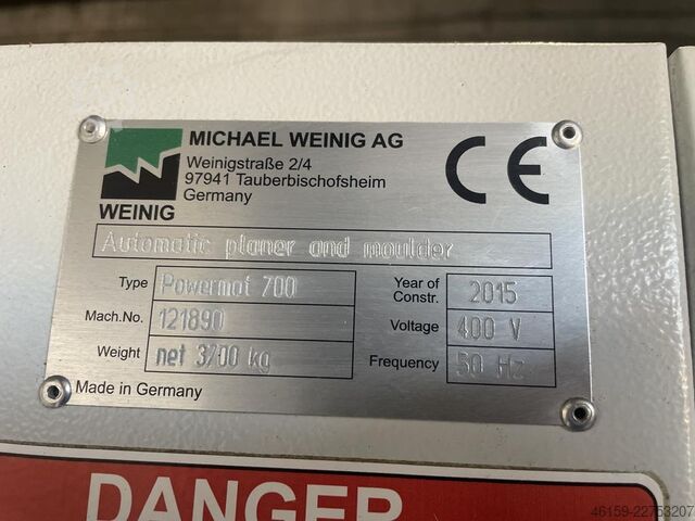 Moulder Weinig Powermat  700
