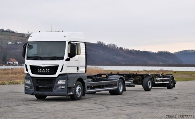 Truck chassis MAN TGX 18.440 Fahrgestell 7,00m + Anhänger 6,90m