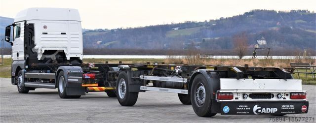 Truck chassis MAN TGX 18.440 Fahrgestell 7,00m + Anhänger 6,90m