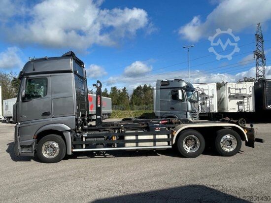 Kipper LKW MERCEDES-BENZ ACTROS 2551 L 6X2 LENK-LIFTACHSE, HIAB-LIFT 2019, E6, RETARDER, CB-FUNK