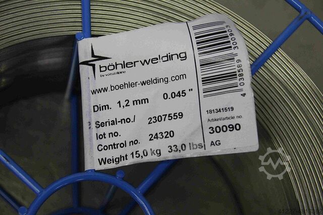 Schweißdraht 1,2 mm Gewicht 11 kg Boehler FCW-2D  316L/SKR