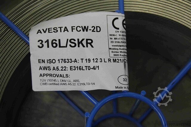 Schweißdraht 1,2 mm Gewicht 11 kg Boehler FCW-2D  316L/SKR