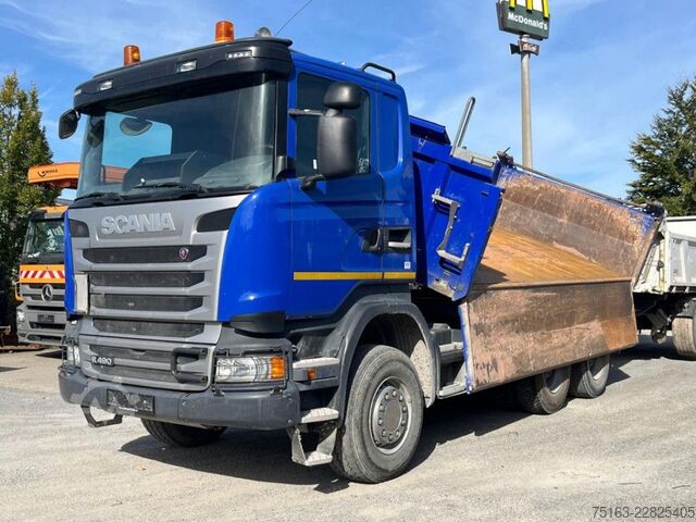 Tipper truck SCANIA R 490 6x4 3-Achs Kipper Meiller Bordmatik