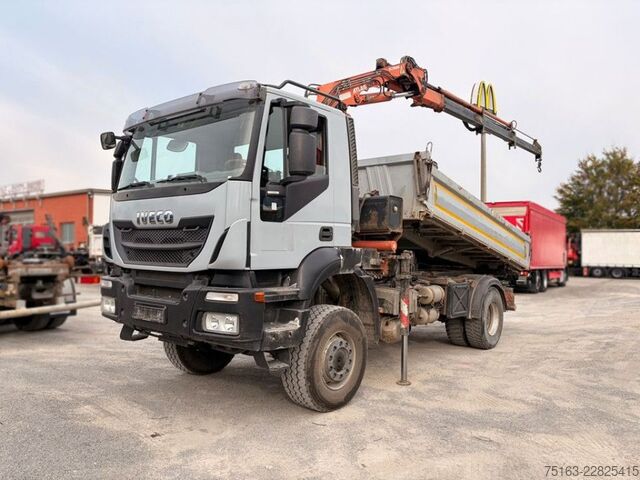 Kipper LKW IVECO TRACKER AD 190T36 W 2-Achs Allradkipper Kran Atl