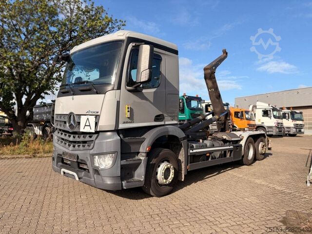 Roll-off tipper truck MERCEDES-BENZ Arocs 2540 L 6x2 Abrollkipper Meiller Lenk+Lift