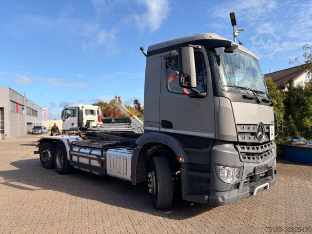Roll-off tipper truck MERCEDES-BENZ Arocs 2540 L 6x2 Abrollkipper Meiller Lenk+Lift