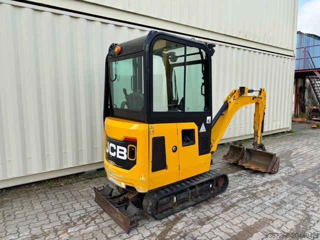 Minibagger JCB 16C-1 /2020 BJ/724 H/verbr. Laufwerk/3xLöffel