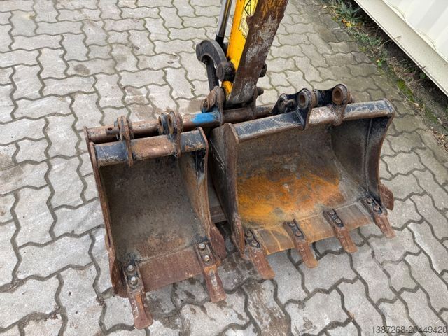Minibagger JCB 16C-1 /2020 BJ/724 H/verbr. Laufwerk/3xLöffel