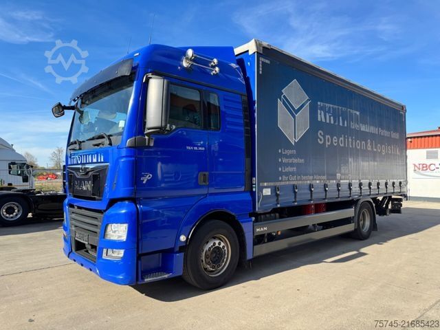 LKW mit Pritsche & Plane MAN TGX 18.360 *  * RETARDER * AHK * 1. HAND *