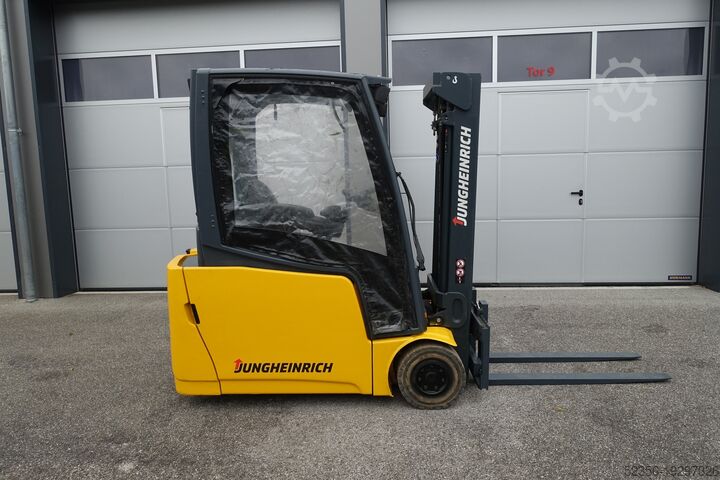 Electric forklift triplex Jungheinrich 1,6t EFG216 TRIPLEX SS Batterie 87%