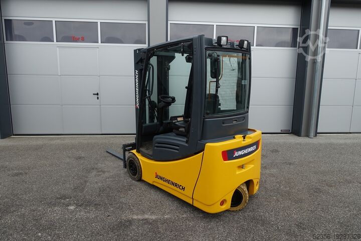 Electric forklift triplex Jungheinrich 1,6t EFG216 TRIPLEX SS Batterie 87%