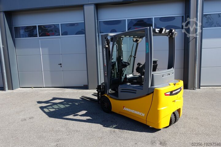 Electric forklift triplex Jungheinrich 1,6t EFG216 DUPLEX ZVG SS Batterie 70%