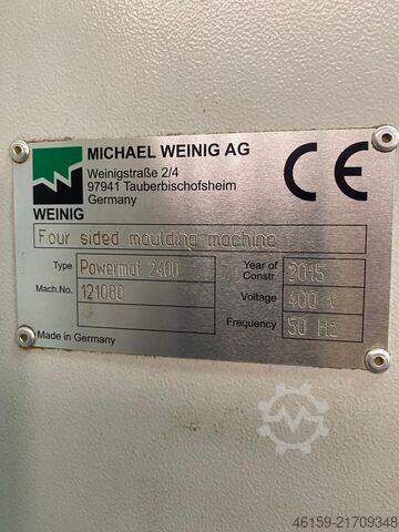 Hobel- und Kehlautomat Weinig Powermat 2400  (7 spindle 50mm)