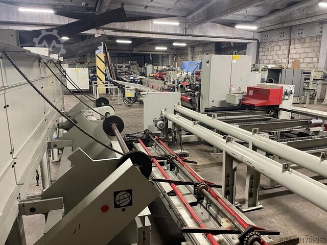 Automatisierung der Hobellinie mit Stapler Weinig E6 infeed + A5 outfeed + stacker