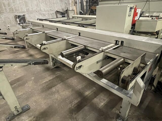Automatisierung der Hobellinie mit Stapler Weinig E6 infeed + A5 outfeed + stacker