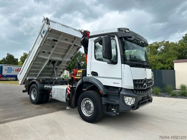 Kipper LKW MERCEDES-BENZ Arocs 1832 4x2 Kipper Kran FUNK AHK 35to
