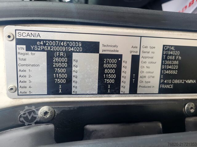 Garbage truck SCANIA P 410
