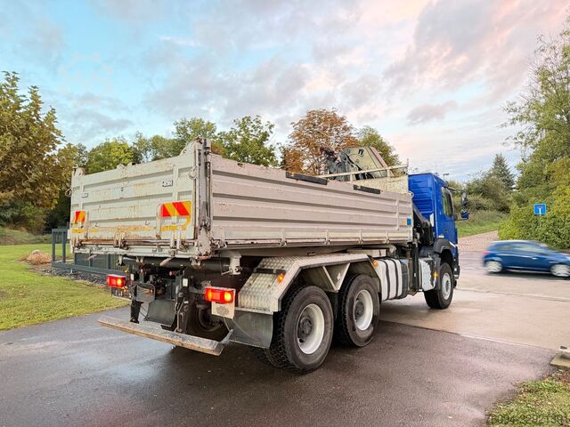 Tipper truck VOLVO FMX 420 6x6 Kipper KRAN 21m WINDE FUNK Bordmatik