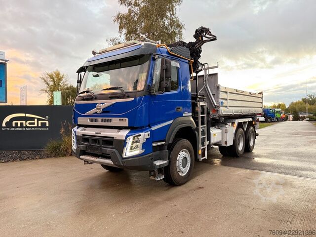 Truck mounted crane VOLVO FMX 420 6x6 Kipper KRAN 21m WINDE FUNK Bordmatik