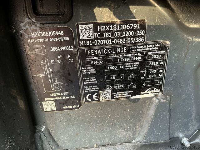 Elektro 3 Rad-Stapler Linde E14-02