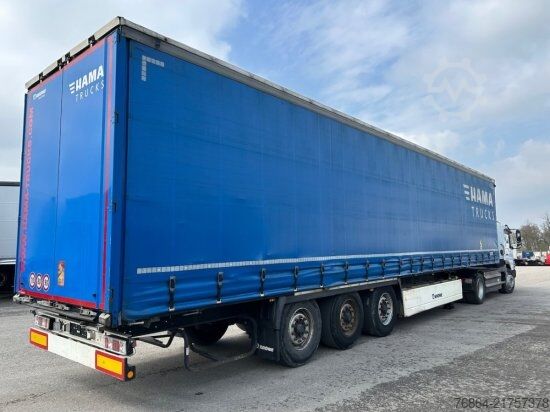 Open semitrailer with tarp KRONE SD 24 TAUTLINER, BPW-ACHSEN,  LIFTACHSE, EDSCHA-VERDECK