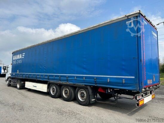 Open semitrailer with tarp KRONE SD 24 TAUTLINER, BPW-ACHSEN,  LIFTACHSE, EDSCHA-VERDECK