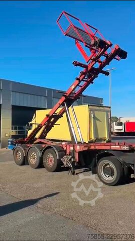 Container transport Van Hool 3B0070 20FT Kipper-Tip chassis / HATZ diesel en...