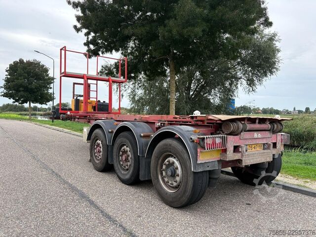 Container transport Van Hool 3B0070 20FT Kipper-Tip chassis / HATZ diesel en...