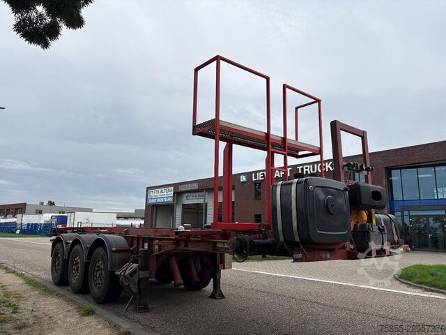 Container transport Van Hool 3B0070 20FT Kipper-Tip chassis / HATZ diesel en...