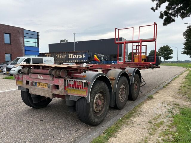 Container transport Van Hool 3B0070 20FT Kipper-Tip chassis / HATZ diesel en...