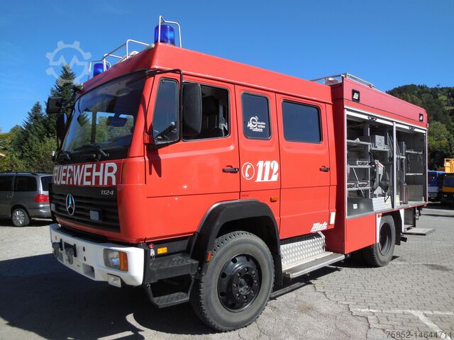 Fire/Rescue Mercedes-Benz 1124 AF LF 16 Löschfahrzeug Schlauchhaspel Metz Pumpe Feuerwehr