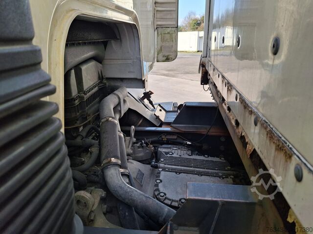 Flatbed truck with tarpaulin REANAULT D26 WIDE 380 - 6X2 - E6 - RETARDER