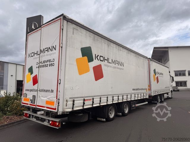 Open trailer with tarp WECON APZ 218