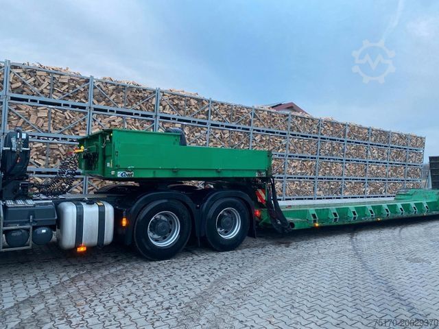 Tieflader-Sattelauflieger DINKEL Ebert TLS 36 ST AV 2-Achs-Auflieger abkoppelbar