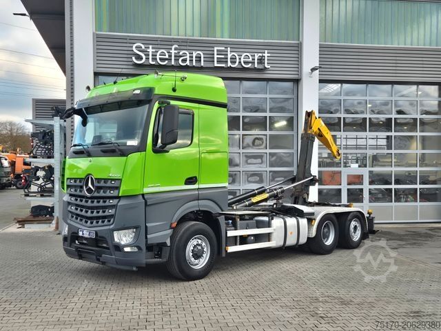 Roll-off tipper truck MERCEDES-BENZ Arocs 2548 L 6x2/4 HAD Palfinger T20A AHK