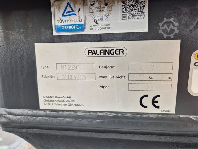 Logging truck DAF XF 460 6x4 Epsilon M12Z91